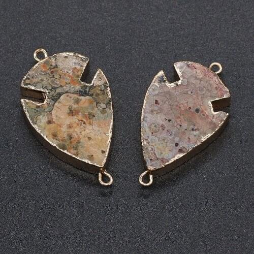 Fish Shaped Semi-precious Connector Charms For DIY Necklace Handiwork Sewing Craft Jewelry Accessory Making