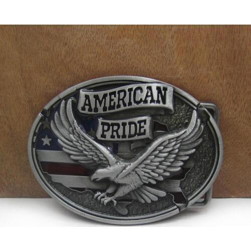 BuckleClub retro American pride eagle belt buckle western jeans gift belt buckle FP-03339 PEWTER FINISH drop shipping