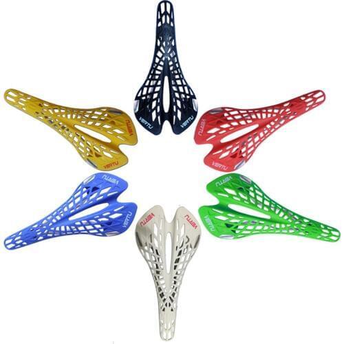 Bicycle Saddle Ergonomic Spider Seat MTB Mountain Bike Cushion Ventilation Durable Cycle Accessories Super Light Plastic VERTU