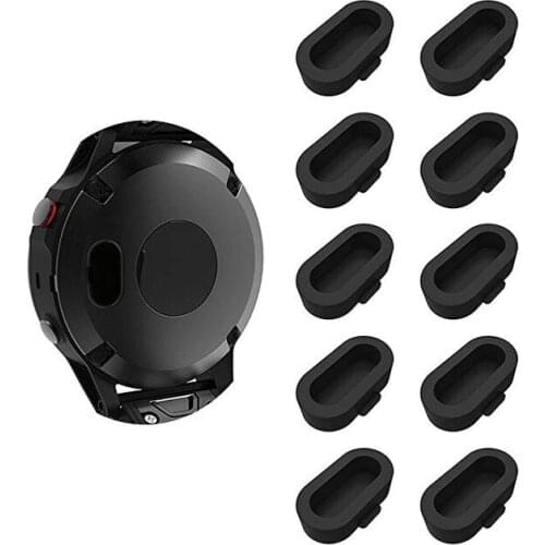 10Pcs Silicone Smart Watch Charger Port Cover Protector Anti Dust Plug Case For Garmin Vivoactive 3 Forerunner 245 945 Fenix 5