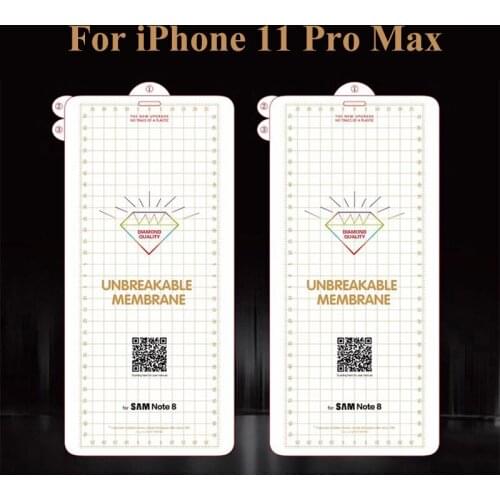 200pcs Unbreakable Membrance Curved Soft Hydrogel Film Screen Protector For iPhone 13 Pro Max 12 Mini 11 XS XR X 8 7 6 Plus SE