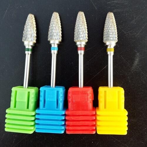 5pcs/lot 2020 New Millings carbide nail drill bit electric nail file drill bit coarse carbide drill 3/32'' 602001 high quality