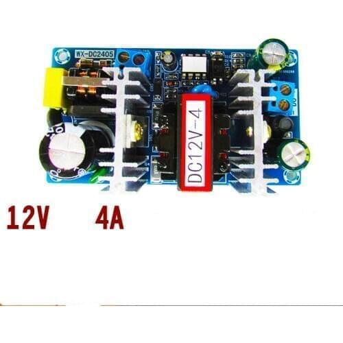 AC-DC AC 100V-240V to DC 12V 4A Switching Power Supply Module Switch Overvoltage Overcurrent Short Circuit Protection