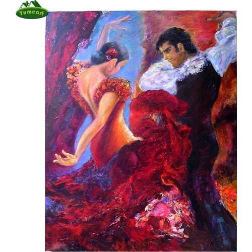 Diamond Painting Dancing Man and Women 5D Cross Stitch Crystal Rhinestones Handmade Unfinished Full Diamond Embroidery Patchwork