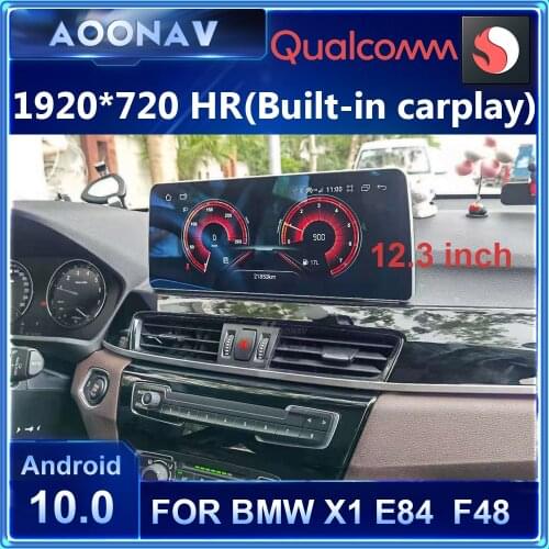 12.5 inch Snapdragon 1920*720P screen Android 10 Car Radio GPS for BMW X1 E84 F48 2009-2017 Navigation multimedia Player