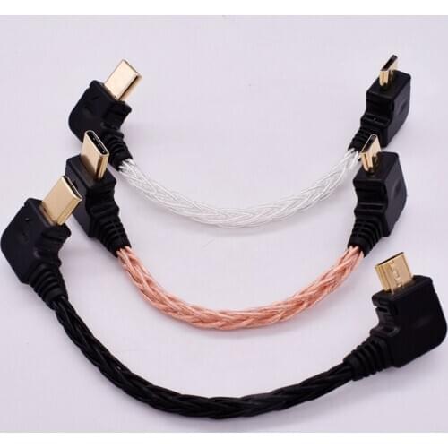USB Type-C to Micro USB Decoding Cabe for Android Moblie Phone Connect HUGO MOJO PHA3 DSD to DAC OTG Audio Cable