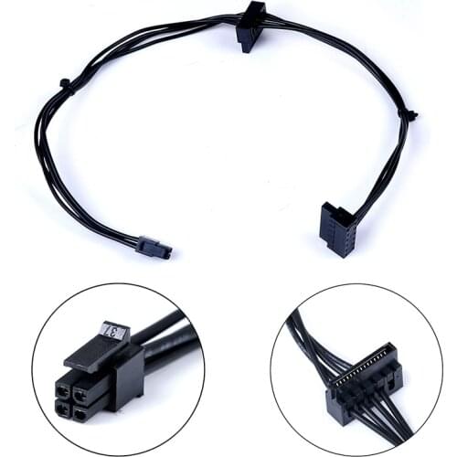 45CM Mini 4 Pin To 2 Sata SSD Power Supply Cable For Lenovo M410 M610 M415 B415