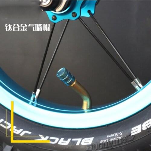 Mountain road bicycle titanium alloy screw wheel set air nozzles cap valve cap dust cover