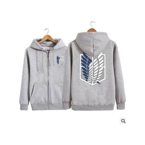 Anime shingeki no kyojin Cosplay Costume Attack on Titan Hoodies Cloak Men Women Jacket Coat Jiyuu no Tsubasa Printing