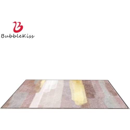 Bubble Kiss Modern Abstract Stripe Pattern Carpet Non-Slip Bedroom Decor Carpets Study Room Living Room Decoration Carpets