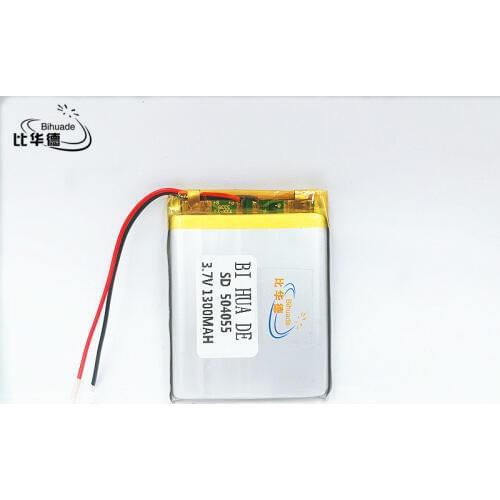 Li-Po 3.7V,1300mAH,504055 polymer lithium ion / Li-ion battery for GPS,mp3,mp4,mp5,dvd,,model toy