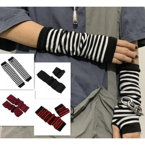 Fashion Trend Long Arm Cover Korean Version Is Thin Spring and Autumn Finger Gloves and Long Gloves Female Elbow Decoration