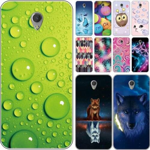 Soft Phone Case for ZTE Blade V7 Cases Panda Funda Colorful Flower Silicone TPU Back Cover Shell