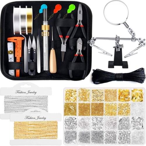 2021 Making Tools Kits for Adults Earring Charms Jewelry Wires Jewelry Findings Helping Hands for Jewelry Repair