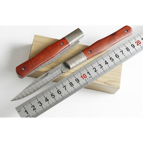 New VG10 Damascus Steel Folding Pocket Knife Sharp Small Knife High Quality Outdoor Survival Camping EDC Tools For Men Knives