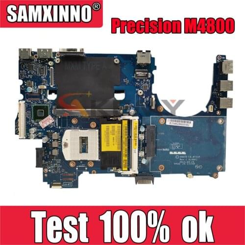 Original laptop Motherboard For DELL Precision M4800 Mainboard CN-08KWV8 08KWV8 LA-9772P SR17C DDR3