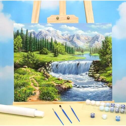 Landscape Sunset Coloring By Numbers Painting Package Oil Paints 40*50 Picture By Numbers Photo Handmade Kids Wholesale