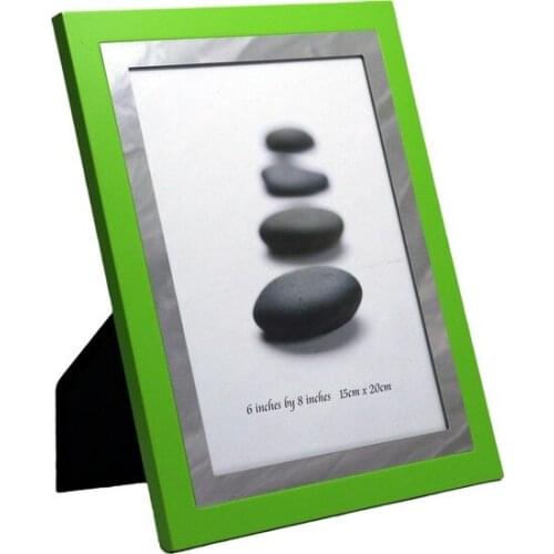 Modern Acr Color Metal Photo frame 15 x20cmYeşil фоторамка коллаж Photo frame