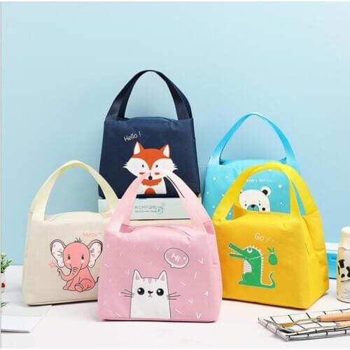 Oxford Canvas totoro lunch Cute Bag New Handbag Food Tote Pouch Box Portable Food Picnic Lunch Bags High capacity bento box bag