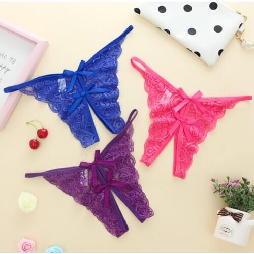 3pcs Sexy Lace Panties Women Underwear G String Breathable Low-Rise Cotton Briefs For Women Lingerie Tanga Bragas Calcinh