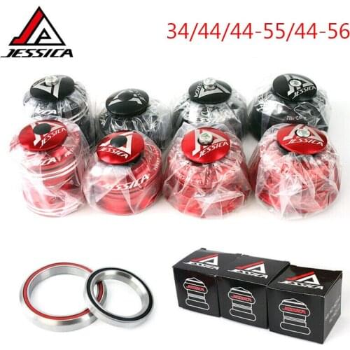 Bicycle Headset 34/44/44-55/44-56mm Alluminum Road Bicycle Headset Bearings Bicycle Accessorie Fit 28.6mm Fork Superlight
