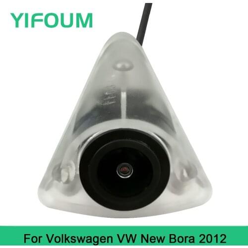 YIFOUM HD CCD Car Front View Parking Night Vision Positive Waterproof Logo Camera For Volkswagen VW New Bora 2012