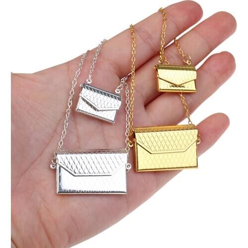 1/12 Doll Handbag Lady metal Bag Purse Accessories Dollhouse Kids Toy