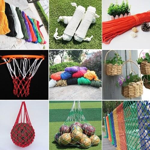 10m 2-8mm Braided Nylon Rope Polypropylene Rope Climbing Boat Yacht Sailing Line Pulley Rope Clothesline Survival Parachute Cord