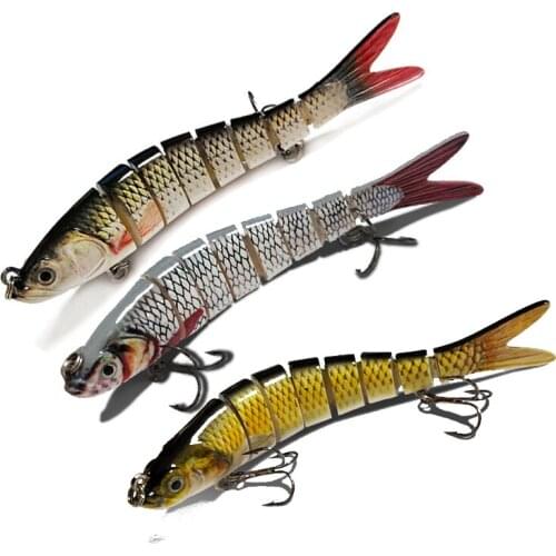 10cm 15.5g Fishing Lures For Dropshipping Multi Jointed Swimbait 7 Segement Wobblers Pike Tackle for Bass Trout Crankbait Lure