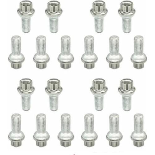 20PCS Wheel Lug Bolt 2" For Mercedes C207 W204 W212 W221 W211 C216 0009905107