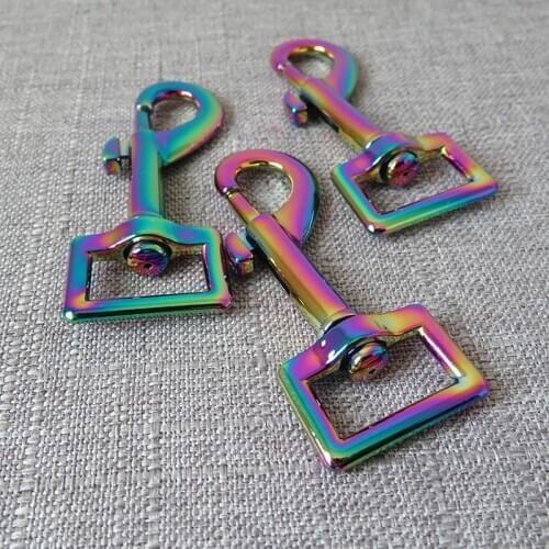 50Pcs 20mm Webbing Metal Buckle Carabiner Hook DIY Dog Leads Belt Straps Loop Sewing Accessory Swivel Lobster Clasps Hardware