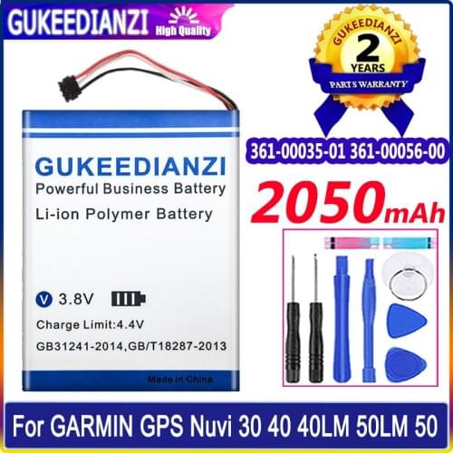 2050mAh Battery For GARMIN EDGE 810 800 nuvi 30 40 40LM 50 50LM 55LM 55LMT GPS 1255 361-00035-00 361-00035-01 361-00035-11