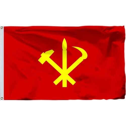 Korean Peoples Army Ground Force Flag 144X96cm (3x5FT) 120g 100D Polyester High Quality Banner Ensign Free Shipping