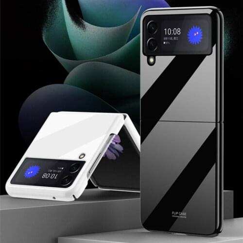 For Samsung Galaxy Z Flip3 5G Case Cover Glossy Bumper Housings Protective Phone Cases For Samsung Galaxy Z Flip 3 Flip3 Funda