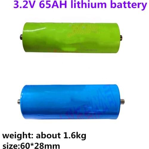 GTK high discharge Lifepo4 Battery cylinder 60280 3.2V 65Ah cells for 12V 24v 48V power tools battery pack diy electric mortor
