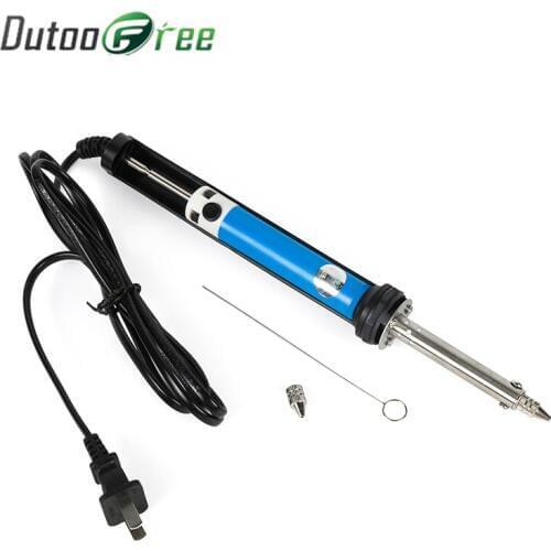 Dutoofree Soldering Welding Iron Electric heating tin suction pump suction gun manual suction soldering iron gun 220V 30W