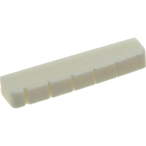 KAISH 43mm Pure Bone Nut Slotted Guitar Bone Nut for LP Guitar 43x6