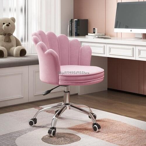 Computer Chair Home Comfortable Girl Cute Bedroom Backrest Dormitory Study Writing Chair Comfortable Sedentary Swivel Chair