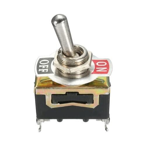 12V Miniature On Off Small SPST Toggle Switch Heavy Duty Toggle Flick Switch ON/OFF with Waterproof Cover