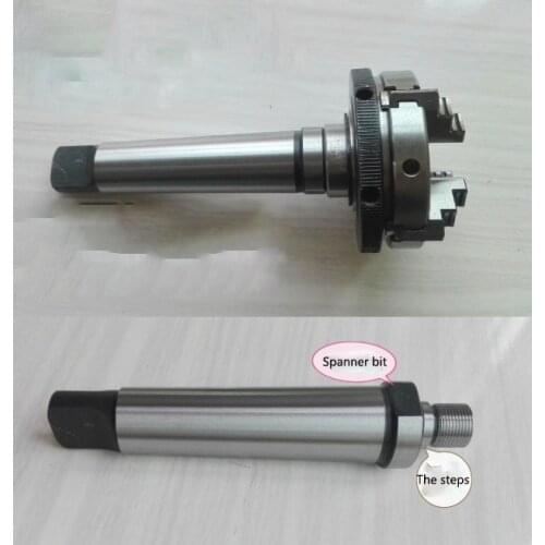 MT2, MT3 shank connection 50/63/65 three-jaw, four-jaw chuck, M14*1 thread