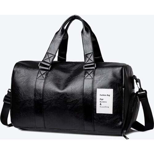 Mens Travel Duffle Bag Waterproof PU Business Handbag Shoulder Bag For Women Large Capacity Weekend luggage Travel Bags