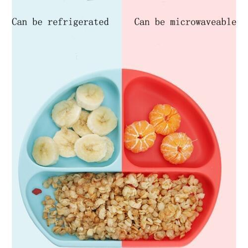 Silicone Dinner for Children Plate Dinner Mat Integrated Baby Placemat Dinner Plates Food Tray Kids Children Dinnerware