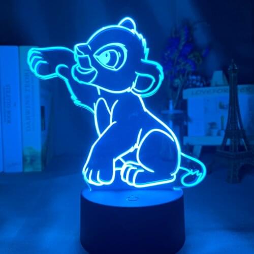 Small Ornaments LED Night Light Crafts Acrylic Night Lamp Birthday Gift Ambient Usb Table 3d Lamp