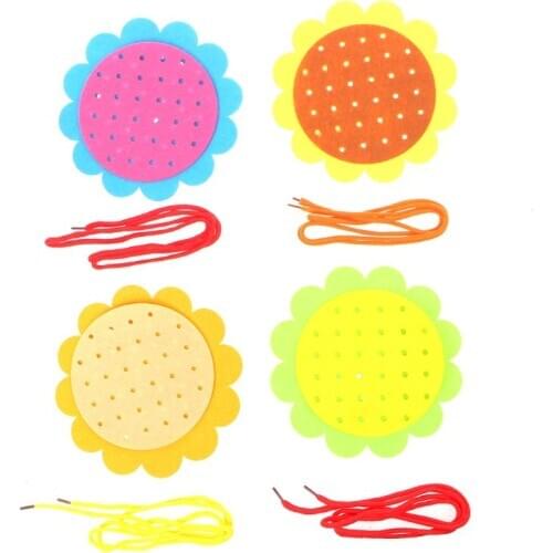 Teaching Manual Kindergarten DIY Weaving Cloth Maternity Baby Early Learning Educational Montessori Mathematics Toys