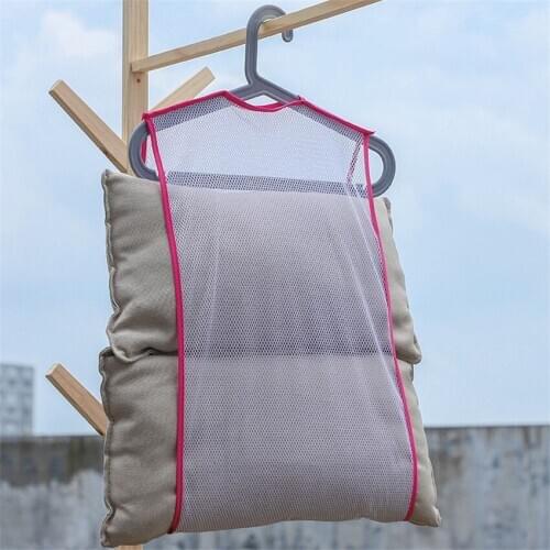 Windproof Pillow Drying Mesh Storage Bags Multi-functional Hanging Toys Drying Rack Net Household Sundries Drying Pocket Racks