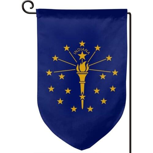 State Indiana Garden Flag Farm Double Sided printing Home Outdoor Vintage decoration