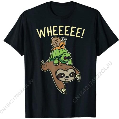 Funny Runnin Shirt Marathon Runners Gift Sloth Turtle Snail T-Shirt New Coming Custom T Shirts Cotton Tees For Men 3D Printed