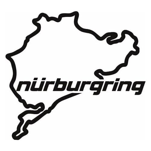 Funny Racing Road Racing Nurburgring Car Sticker Automobiles Motorcycles Exterior Accessories Vinyl Decals for Bmw Audi Jeep Kia