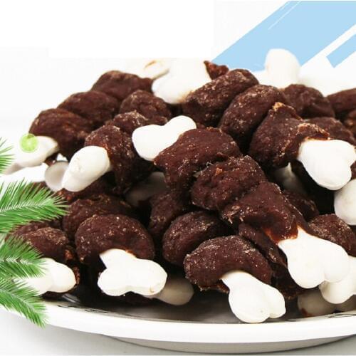Dog Snacks Pet food Fresh Beef Twisted Calcium bone Dog Food Puppy Chew Training Snack Delicious Keep Health Food Feeder