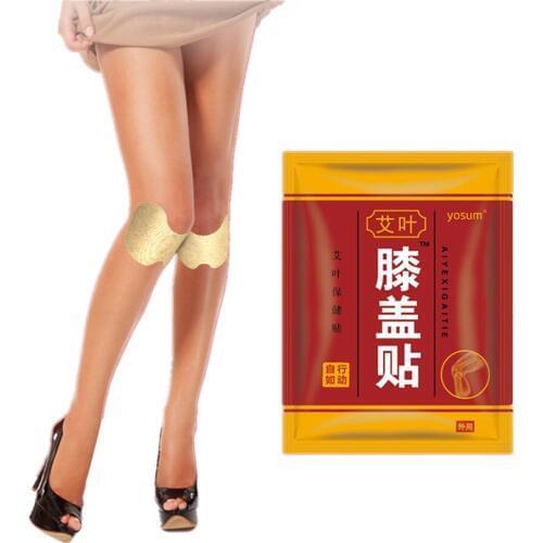 12 Pcs Knee Moxa Moxibustion Plaster Leg Joint Pain Relieving Wormwood Sticker Self Heating Warming Meridians Arthritis Patches